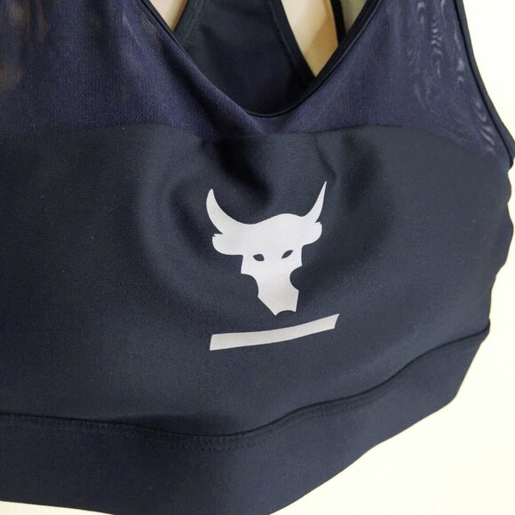 NWOT Under Armour Project Rock Navy Sports Bra and Legging Set Size Small - Picture 10 of 14
